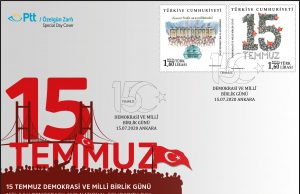 PTT’den “15 Temmuz Demokrasi ve Milli Birlik Günü” konulu özel gün zarfı