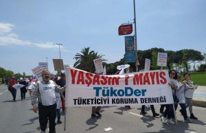 Tüketiciyi Koruma Derneği TÜKODER, yoksulluğa ve açlığa karşı 1 Mayıs’ta yürüyüş gerçekleştirdi